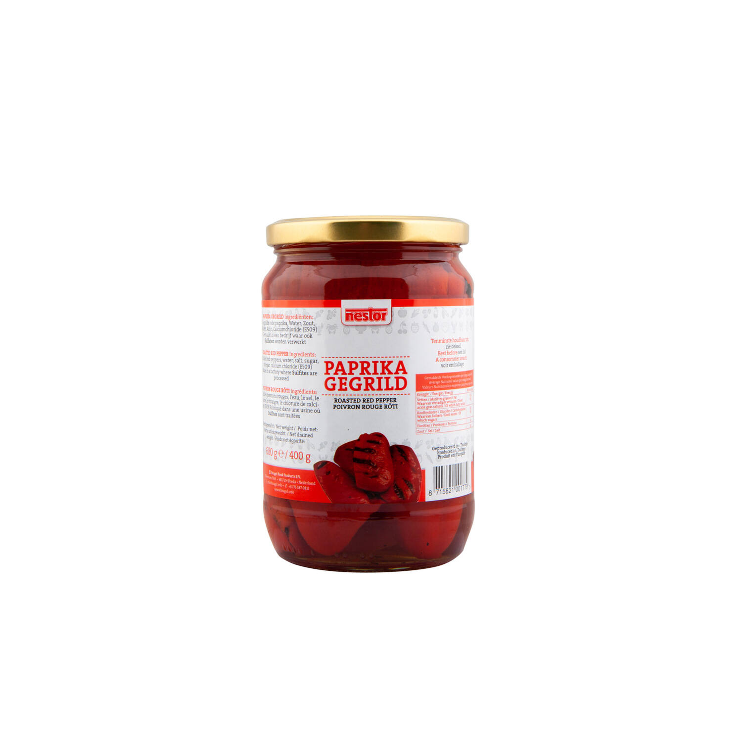 PAPRIKA GEROOSTERD 12x720ml